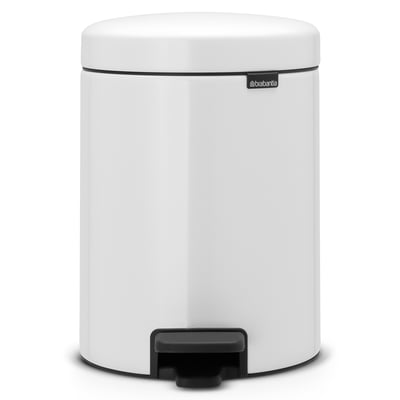 Brabantia pedaalemmer 5ltr wit  kunststof binnenemmer