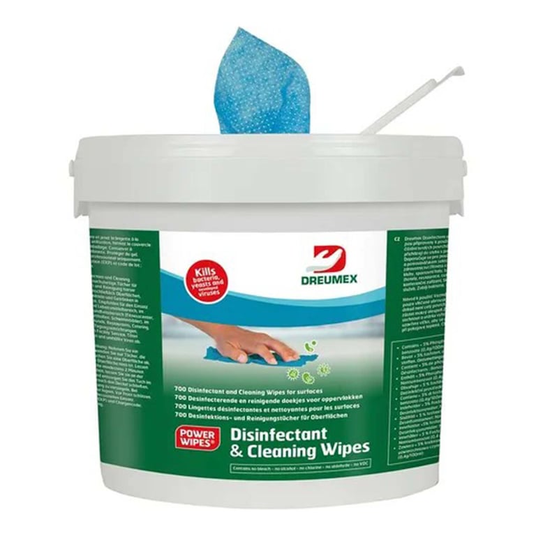 Dreumex Disinfectant and Cleaning wipes 700st BLUE