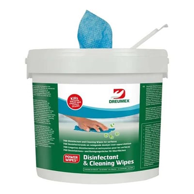 Dreumex Disinfectant and Cleaning wipes 700st BLUE 