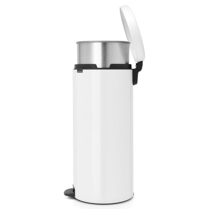 Brabantia pedaalemmer 30ltr wit metalen binnenemmer