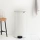 Brabantia pedaalemmer 30ltr wit metalen binnenemmer