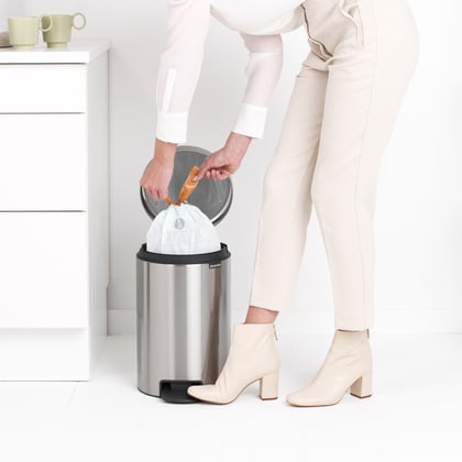 Brabantia NewIcon pedaalemmer matt steel 12ltr kunststof emmer 