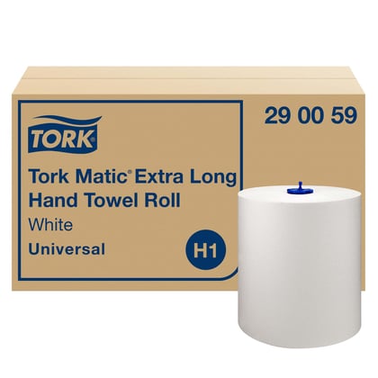 Tork Matic extra lange handdoekrol 280mtrx21cm 1-lgs 6rol