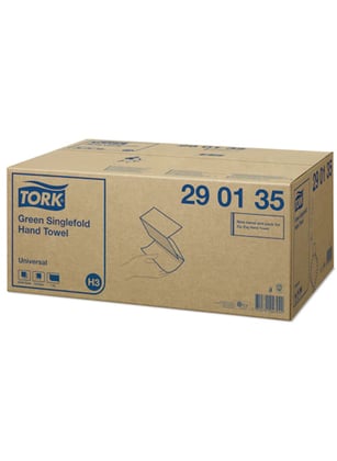 Tork handdoek z-vouw 1-lgs 20x200st groen