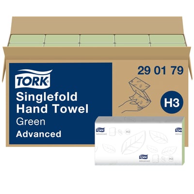 Tork Advanced Hand Towel ZZ-vouw 2-lgs 15x250st groen