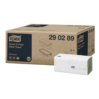 Tork handdoek C-vouw groen