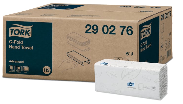 Tork Advanced handdoekjes C-vouw 2-laags 20x80st