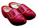 Klomp peppel rood maat 34-35 