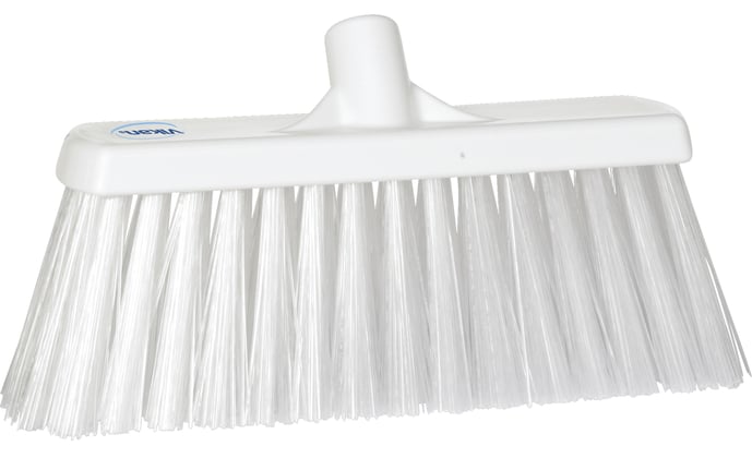 Vikan bezem hard nylon 33cm hygiënisch wit