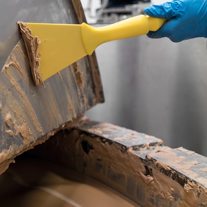 Vikan mini steel 165mm geel 