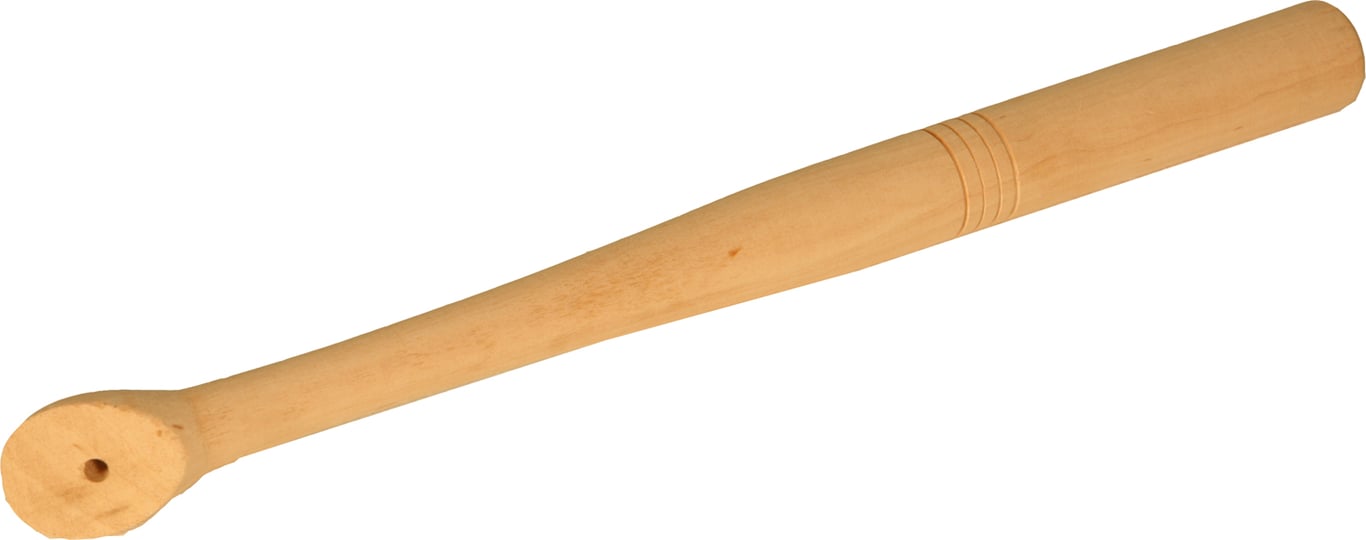 Losse houten steel voor teerkop 70mm