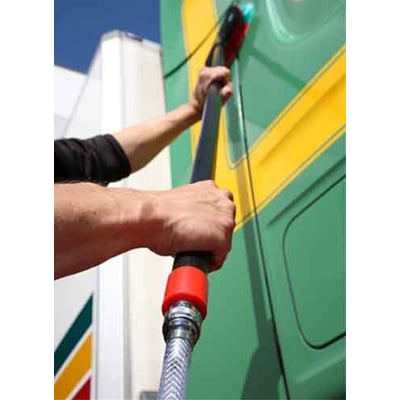 Vikan aluminium telescoopsteel Gardena nippel 163-275cm + waterdoorvoer