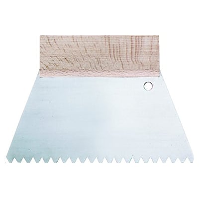 Lijmspatel tanding C1 180mm stalen blad met houten greep