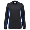 Tricorp Workwear dames polosweater bicolor marine korenblauw maat XS
