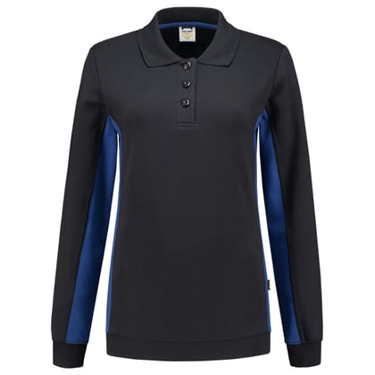 Tricorp dames polosweater bicolor marine korenblauw maat XS