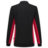 Tricorp Workwear dames polosweater bicolor  zwart/rood maat 5XL