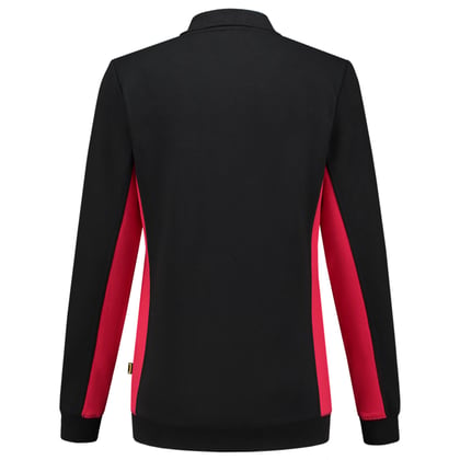 Tricorp Workwear dames polosweater bicolor  zwart/rood maat 5XL