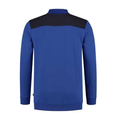 Tricorp Workwear polosweater bicolor naden koren-/donkerblauw maat XS
