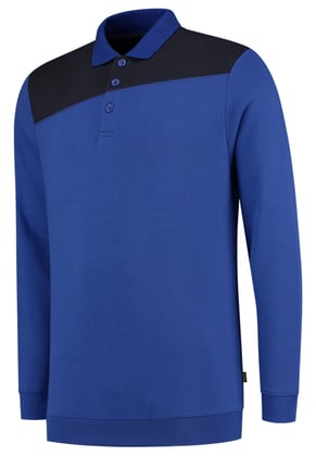 Tricorp polosweater bicolor naden koren-/donkerblauw maat XS