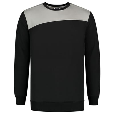 Tricorp Workwear sweater bicolor Naden zwart grijs maat XS