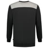 Tricorp Workwear sweater bicolor Naden zwart grijs maat XS