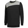 Tricorp Workwear sweater bicolor Naden zwart grijs maat XS
