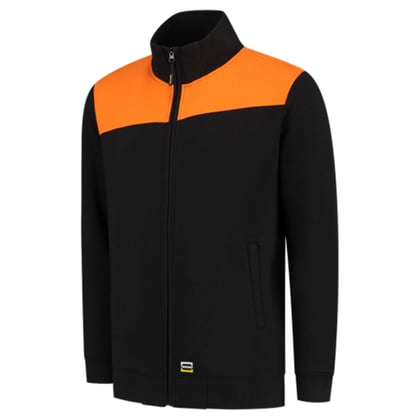 Tricorp sweatvest Bicolor Naden zwart oranje maat XS