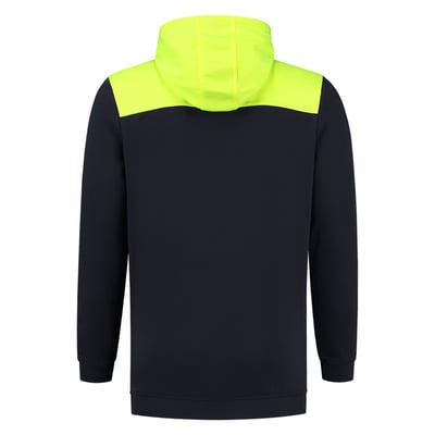 Tricorp Workwear sweater High Vis met capuchon inktblauw/geel maat XS