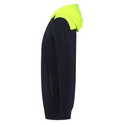 Tricorp Workwear sweater High Vis met capuchon inktblauw/geel maat XS