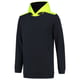Tricorp Workwear sweater High Vis met capuchon inktblauw/geel maat XS
