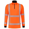 Tricorp Workwear zip sweater RWS revisible  fluor oranje maat XS