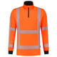 Tricorp zip sweater RWS revisible fluor oranje maat XS