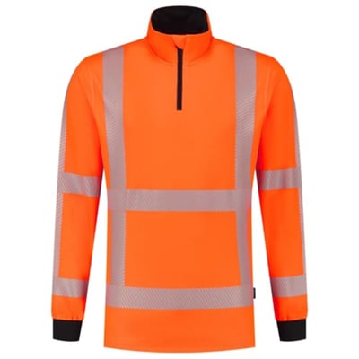 Tricorp Workwear zip sweater RWS revisible  fluor oranje maat XS