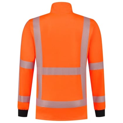 Tricorp zip sweater RWS revisible fluor oranje maat XS