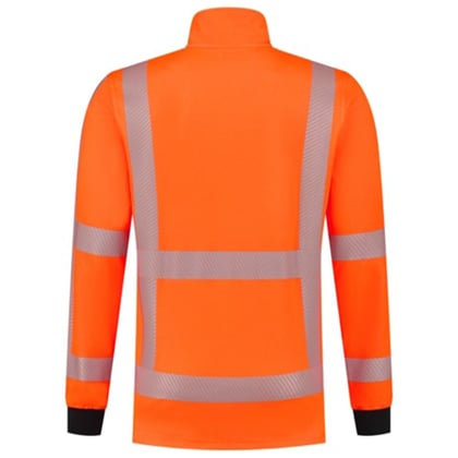 Tricorp Workwear zip sweater RWS revisible fluor oranje maat XS