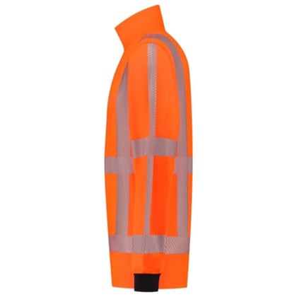 Tricorp zip sweater RWS revisible fluor oranje maat XS