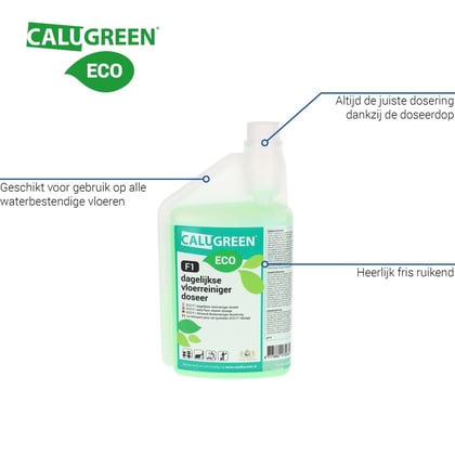 CaluGreen ECO F1 dagelijkse vloerreiniger doseerfles 1ltr