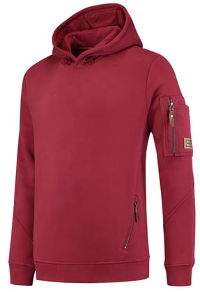 Tricorp Workwear premium sweater  met capuchon donkerrood maat 2XL