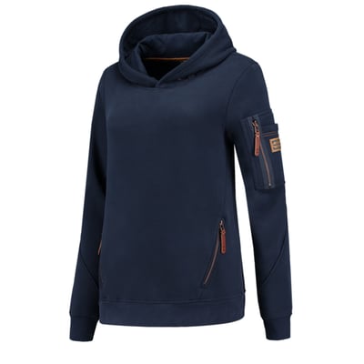 Tricorp Workwear premium dames sweater met  capuchon inktblauw maat XS