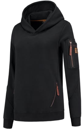 Tricorp premium dames sweater met capuchon zwart maat XS