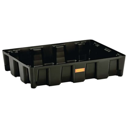Opvangbak zwart zonder rooster 60ltr 