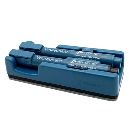Detectamet metaaldetecteerbare whiteboardwisser magnetisch blauw 