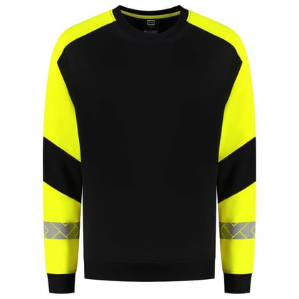 Tricorp Redefined reflective sweater zwart geel maat XS