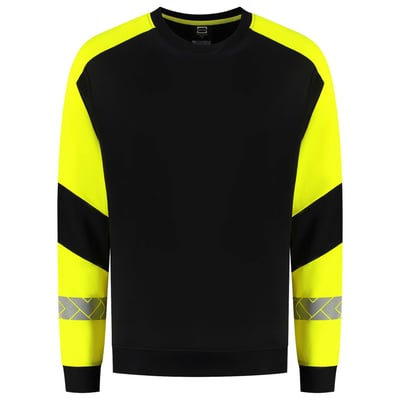 Tricorp Redefined reflective sweater zwart geel maat XS