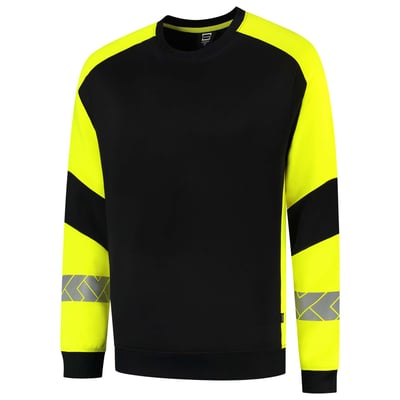 Tricorp Redefined reflective sweater zwart geel maat XS