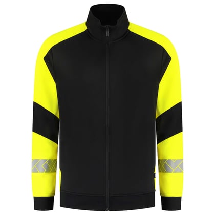 Tricorp Redefined reflective sweatvest zwart geel maat XS