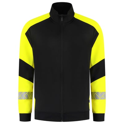 Tricorp Redefined reflective sweatvest zwart geel maat XS