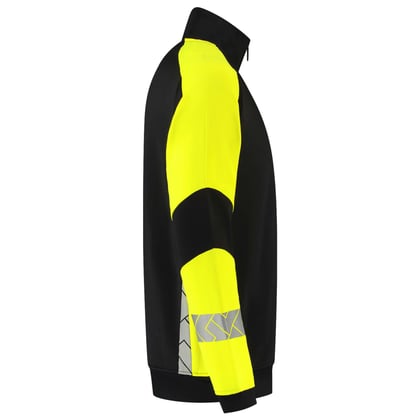 Tricorp Redefined reflective sweatvest zwart geel maat XS