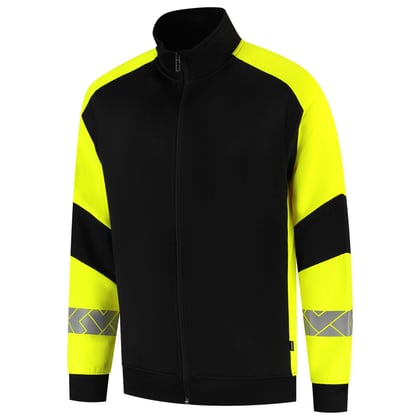 Tricorp Redefined reflective sweatvest zwart geel maat XS