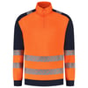 Tricorp Redefined high vis sweater met rits industrieel wasbaar oranje blauw maat XS